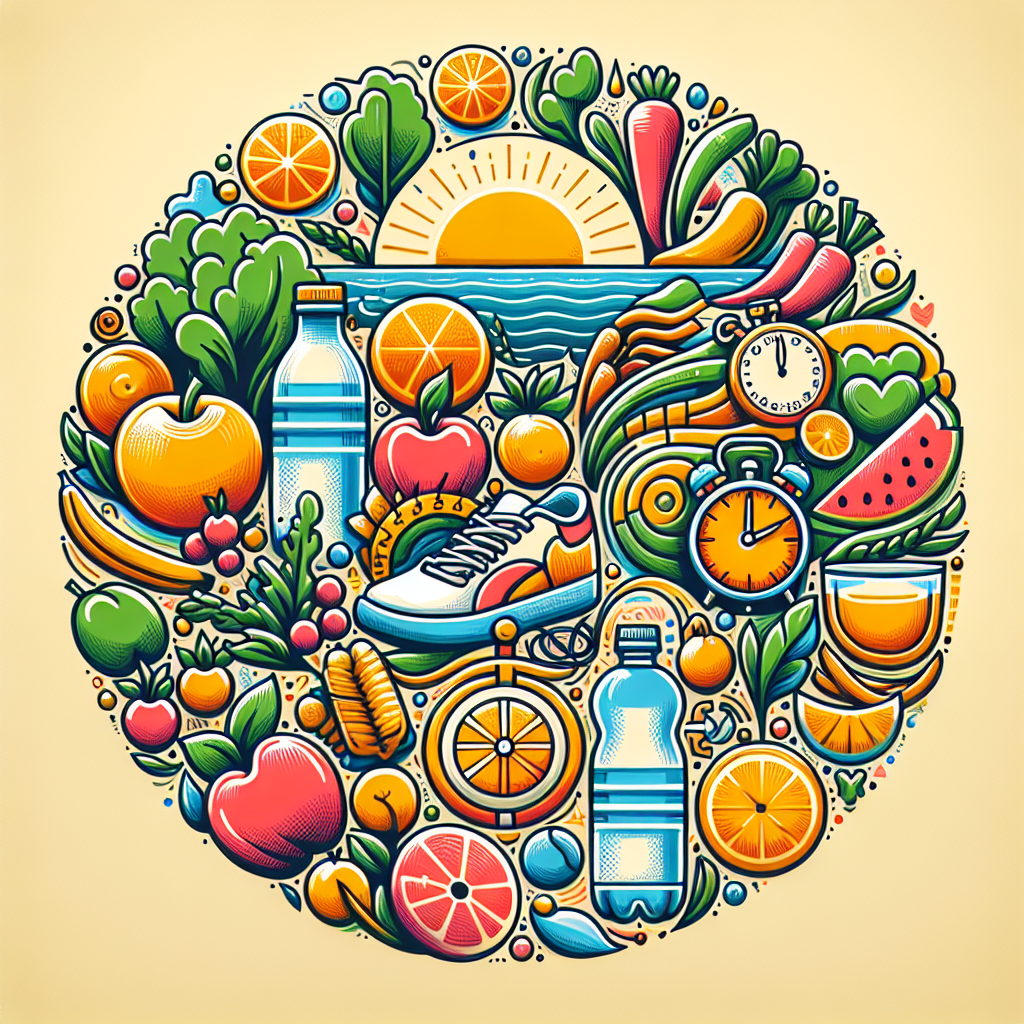 Poster Kreatif untuk Gaya Hidup Sehat yang Mudah Digambar